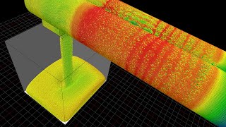 Lagrangian CFD particlebased CFD HMEHot Melt Extrusion process simulation [upl. by Neelyk674]