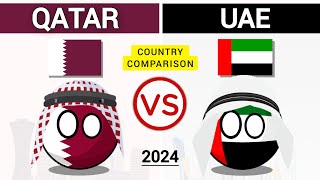 UAE vs Qatar  Country Comparison 2024 [upl. by Anilasor]