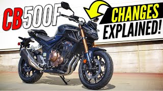 New 2023 Honda CB500F Changes Explained [upl. by Euginomod]