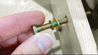 How to permanently secure a loose bolt or screw  Furniture Repair [upl. by Nylde234]