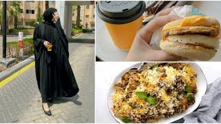 Mcdonald’s Breakfast amp Easiest Biryani Recipe Ever 🤩 Life in Saudia [upl. by Tobi597]