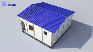 Sandwich Panel House Assembling [upl. by Elspet175]