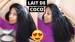 IL EST TEMPS DE FAIRE MON SOIN AU LAIT DE COCO  FINI LES CHEVEUX SECS [upl. by Manup]