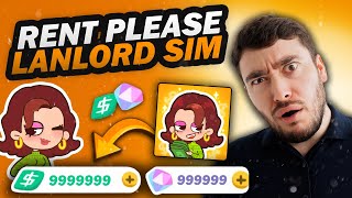 Rent Please Landlord Sim Hack  How I Got Unlimited DIAMONDS and Money Android iOS [upl. by Africah]