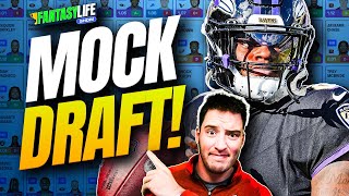 Fantasy Football Mock Draft 3 QB Draft Strategies  Fantasy Life Show [upl. by Bedwell]