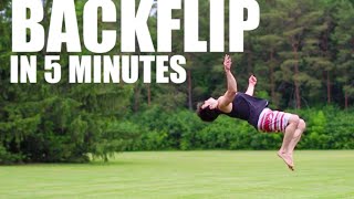 Learn How to Backflip in 5 Minutes  ASAP [upl. by Tomchay]