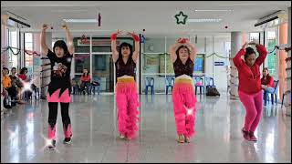 เรียนเต้นJazz Dance เพลง Hands Up Baby Hands Up13122566 byครูนัทmulansk [upl. by Oiluj]