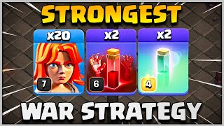 STRONGEST  New Th12 Skelly Donut Valkyrie War Attack Strategy 2024 Coc [upl. by Hallee349]