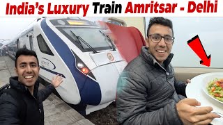 First Time Vande Bharat Train on Launch Day Amritsar  Delhi  Kota [upl. by Hannahoj947]