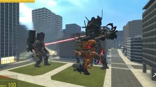 EPIC CLASH LASER CRUSHER TANK AND ALLIES VS MULTIVERSE in garrys mod [upl. by Ycam138]