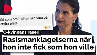 Ckvinna i rasismraseri efter ha nobbats förstaplatsen på listan [upl. by Katti]