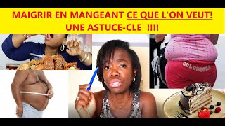 MAIGRIR EN MANGEANT CE QUE LON VEUT  VOICI LASTUCECLÉ NUTRITIONTV1​ [upl. by Ayn]