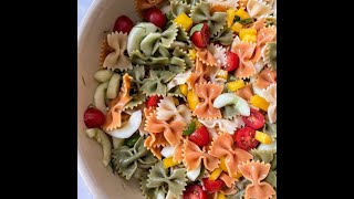 Light and Simple Bow Tie Pasta Salad [upl. by Ellerret]