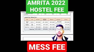 Amrita University Hostel fee all campus Complete information in one minute shortsvideo Shorts FEE [upl. by Leeth]