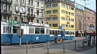 Zürich Trolleybus amp Tram 1989 [upl. by Rollet]