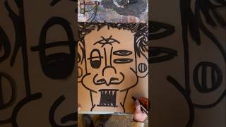 Daily Faces Challenge Day 139365  Quick Paint Marker Drawing  Posca Pen Art Timelapse 👁️shorts [upl. by Arleta116]