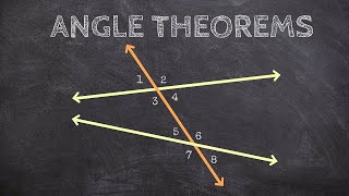 Geometry  What are the Angle Theorems for Parallel Lines and a Transversal [upl. by Ivon]