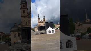 Ein Blick auf den Domplatz Fulda am Vormittag vor dem ersten Konzert 2024 [upl. by Perrie270]