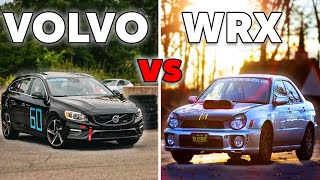 SUBARU WRX VS VOLVO TOUGE BATTLE [upl. by Kliment766]