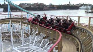 Twister Wooden Roller Coaster Front Seat POV Gröna Lund Sweden Grona Lund [upl. by Ax]