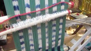 How to weave on a Practice Backstrap Loom 1 [upl. by Ikairik893]