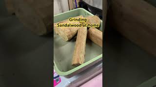 Making Sandalwood Paste at home🪵sandalwood sandalwoodoil santalumalbum attars perfume [upl. by Akkahs]