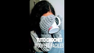 TUTO CROCHET  MOUFLES FACILES [upl. by Azarcon635]