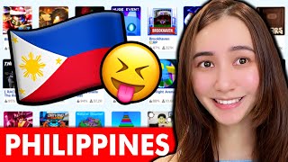 Playing PHILIPPINES Games in Roblox… [upl. by Aydni]