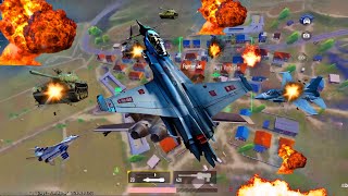 Fighter Jet Destroying Tanks And helicopters 🔥🤯 New fighter Jet update pubg mobile 33🤩 Payload pubg [upl. by Yenattirb]