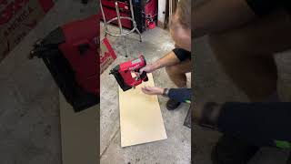 M12 18 Gauge Nailer m12 milwaukee tools nailer woodshop workshop diydad diy [upl. by Yleek]