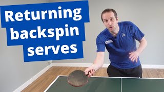 How to return short backspin serves [upl. by Draw]