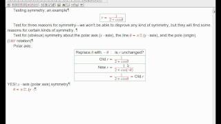 testing symmetry in a polar graph [upl. by Godric765]