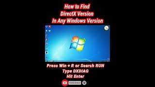 How to Find DirectX Version on Windows PC shorts techshorts gaming gamingamptechvibesbygagan [upl. by Bilicki]