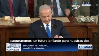 Discurso de Benjamín Netanyahu en el Congreso de los Estados Unidos  Julio 24 2024 [upl. by Alocin]