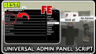 FE  Universal ADMIN Panel Script  ROBLOX SCRIPTS  Super OP Trolling Script  2024 [upl. by Yesiad]