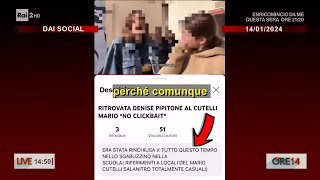 Denise Pipitone i video social e lo sdegno per quella goliardia ignobile  Ore 14 del 15012024 [upl. by Veneaux496]