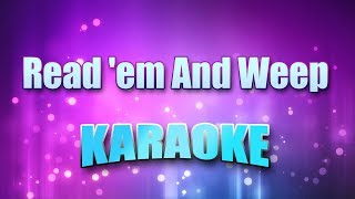 Manilow Barry  Read em And Weep Karaoke amp Lyrics [upl. by Ailongam]