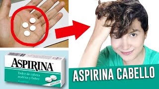 ASPIRINA PARA EL CABELLO MASCARILLAS CASERAS  PELO CON MAS BRILLO Y ANTICASPA  AndyZaturno [upl. by Melloney]