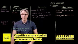 Cognitive errors  belief perseverence biases for the CFA Level 1 exam [upl. by Obellia433]