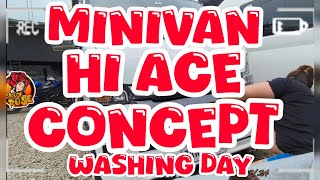 MINIVAN HIACE CONCEPT WASHING DAY [upl. by Halyk]