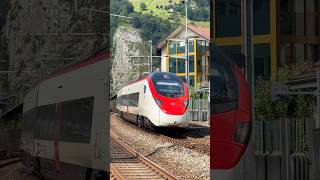 🚆EC RABe 501 quotObwaldenquot amp quotNeuchâtelquot in Sisikon Der Giruno auf dem Weg von Zürich nach Mailand🌟 [upl. by Einnoj498]