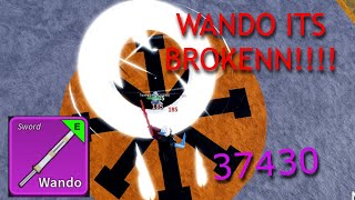 WANDO ITS BROKEN Rework Wando PVP Showcase  Blox Fruit Winter Update [upl. by Juline651]