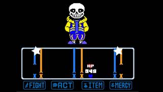 우주에 샌즈 outertale sans fight  1phase [upl. by Ecinwahs]