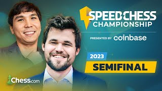 Speed Chess Championship 2023 Semifinal  Magnus v Wesley  Can World 1 Be Defeated coinbase [upl. by Keriann]