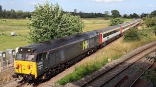 Class 50s in Norfolk  Branch Line Societys Merry Wherry  150723 [upl. by Enilorac]