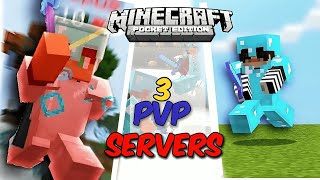 3 Best PVP servers in Minecraft 120 pocket edition video minecraft gaming [upl. by Aihsinat]