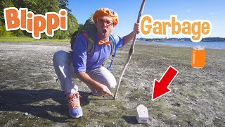 Blippi Learns About Recycling  Hiking amp Beach Clean Up  Blippi Educational Videos for Kids [upl. by Anigue]