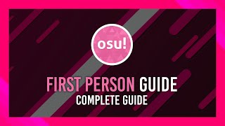 How to play First Person osu  FPoSu McOsu guide [upl. by Arrotal597]