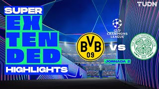 SUPER EXTENDED HIGHLIGHTS  Borussia Dortmund vs Celtic  UEFA Champions League 202425  J2 [upl. by Rehtnug]