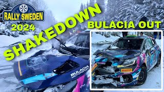 WRC RALLY SWEDEN 2024  SHAKEDOWN HIGHLIGHTS [upl. by Krug]